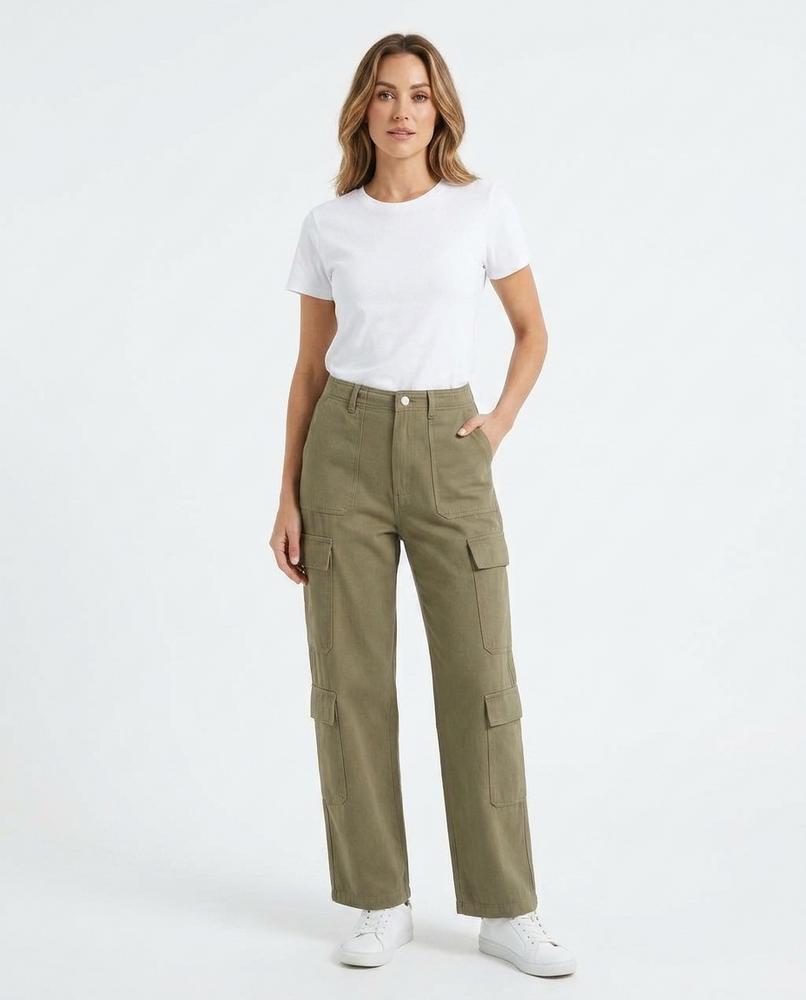 Heidi Outlet - Dahal | Taschenbesetzte Gerade Hose Damen