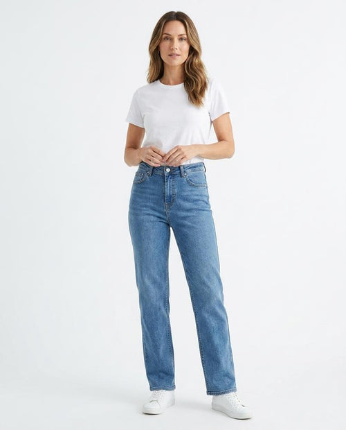 Heidi Outlet - Arken | Hochtaillierte Gerade Hose Damen