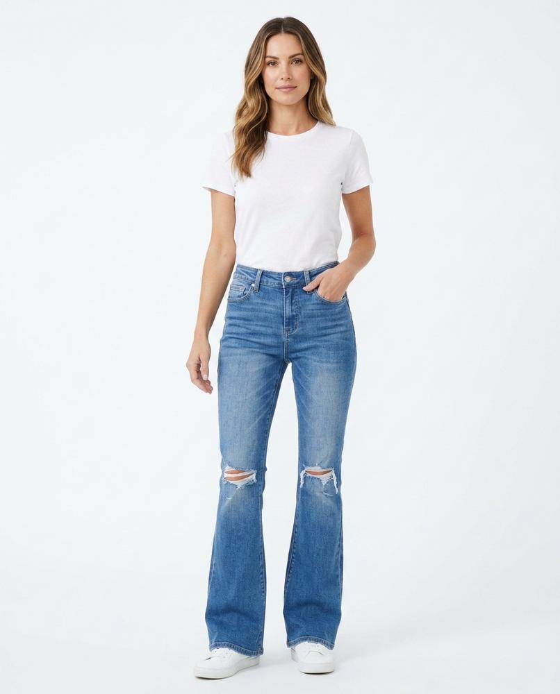 Heidi Outlet - Zasol | Ausgestellte Zerrissene Hose Damen