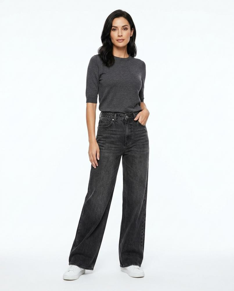 Heidi Outlet - Rivel | Hochgeschnittene Weite Hose Damen