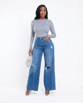 Heidi Outlet - Nimir | Zerrissene Weitgeschnittene Hose Damen