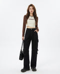 Heidi Outlet - Salen | Hochtaillierte Weitgeschnittene Hose Damen
