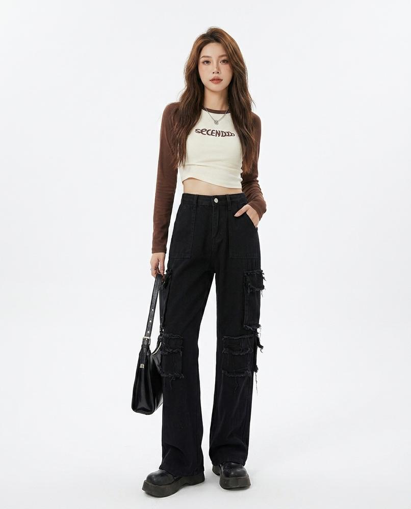Heidi Outlet - Salen | Hochtaillierte Weitgeschnittene Hose Damen