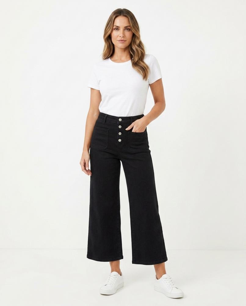 Heidi Outlet - Lytir | Hochtaillierte Weite Hose Damen