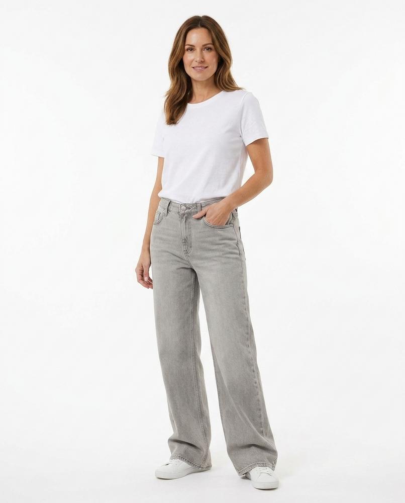 Heidi Outlet - Visen | Hochtaillierte Weitgeschnittene Hose Damen
