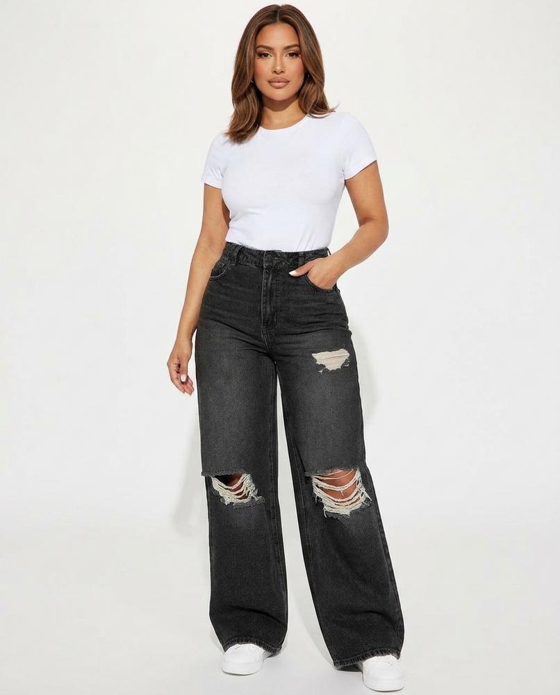 Heidi Outlet - Riken | Zerrissene Weitgeschnittene Hose Damen
