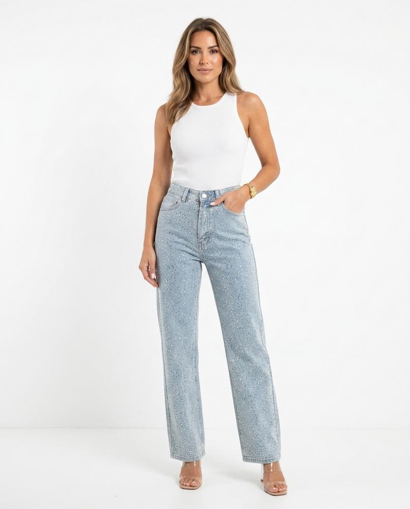 Heidi Outlet - Tazan | Verzierte Hochgeschnittene Hose Damen