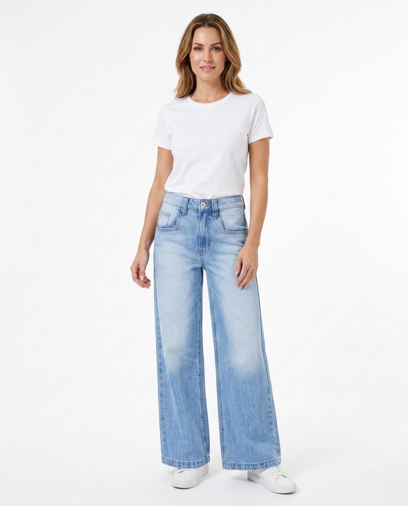 Heidi Outlet - Yorel | Weitgeschnittene Gewaschene Hose Damen