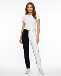 Heidi Outlet - Comir | Zweifarbige Hochtaillierte Hose Damen