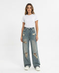 Heidi Outlet - Tatir | Weitgeschnittene Zerrissene Hose Damen