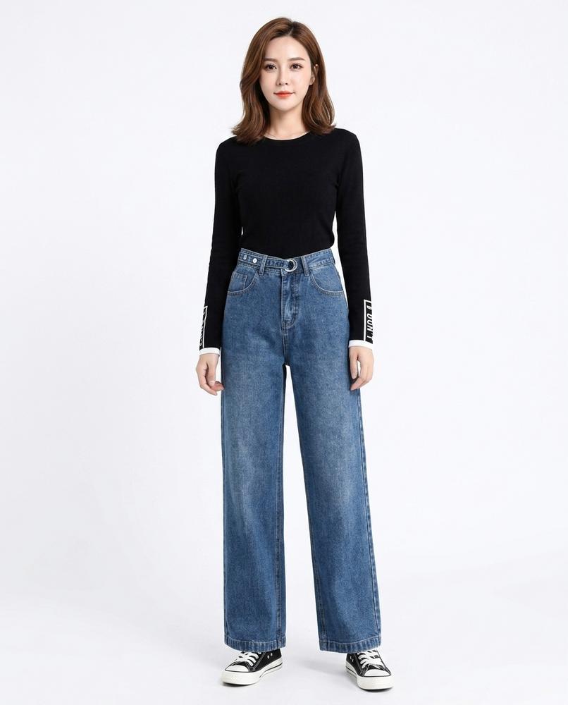 Heidi Outlet - Madar | Weitgeschnittene Hochsitzende Hose Damen