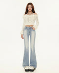 Heidi Outlet - Cavar | Ausgestellte Gewaschene Hose Damen