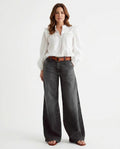 Heidi Outlet - Lyver | Weitgeschnittene Gewaschene Hose Damen