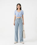 Heidi Outlet - Timon | Hochgeschnittene Weite Hose Damen