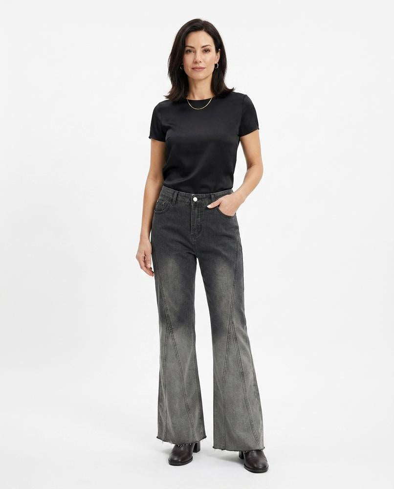 Heidi Outlet - Vaver | Ausgestellte Gewaschene Hose Damen