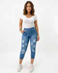 Heidi Outlet - Almer | Zerrissene Elastische Hose Damen