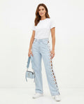 Heidi Outlet - Nesel | Weitgeschnittene Geschnürte Hose Damen