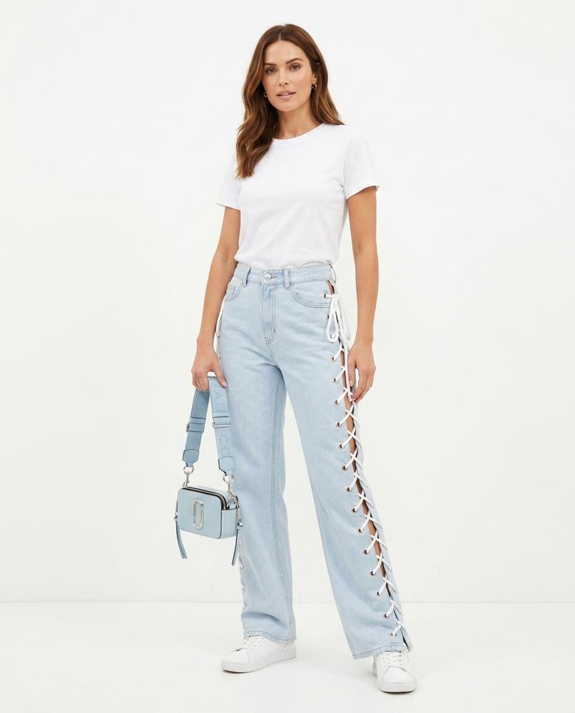 Heidi Outlet - Nesel | Weitgeschnittene Geschnürte Hose Damen