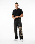 Heidi Outlet - Lyrel | Bestickte Gerade Hose Herren