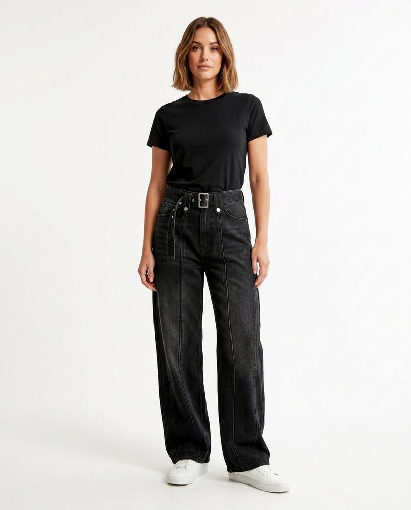 Heidi Outlet - Rahal | Weitgeschnittene Gewaschene Hose Damen