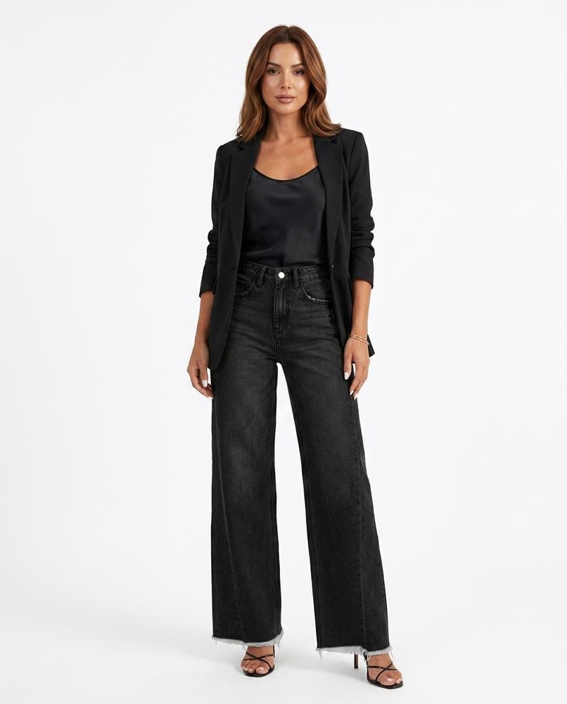 Heidi Outlet - Casil | Weitgeschnittene Hochtaillierte Hose Damen
