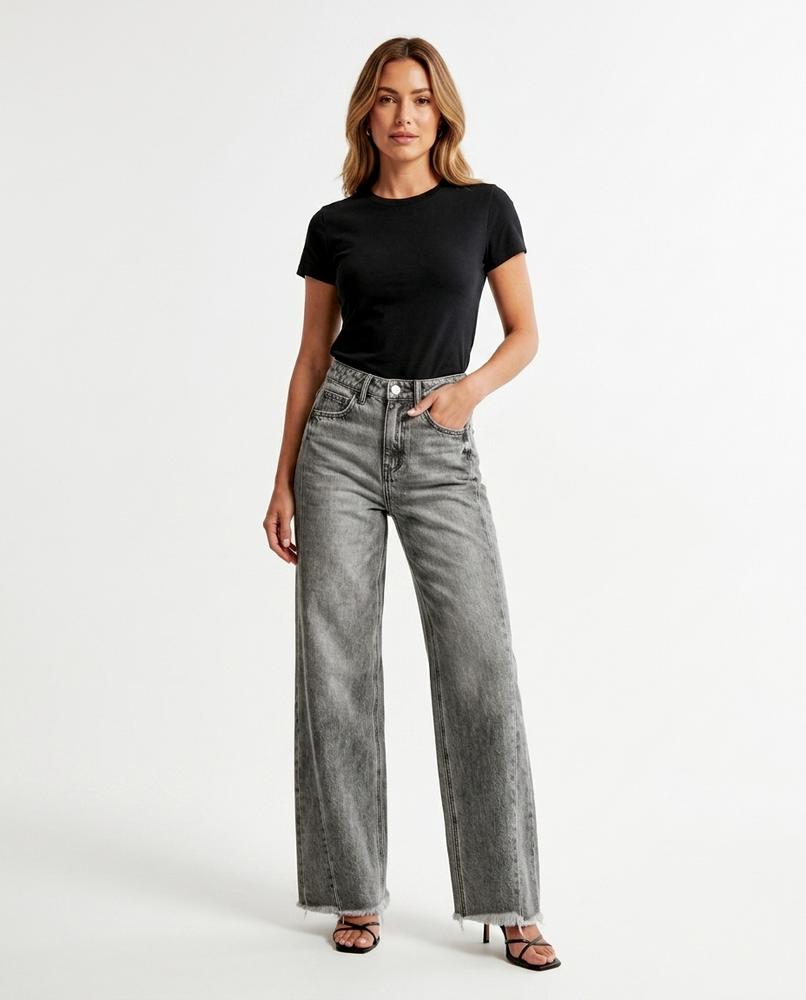 Heidi Outlet - Casil | Weitgeschnittene Hochtaillierte Hose Damen