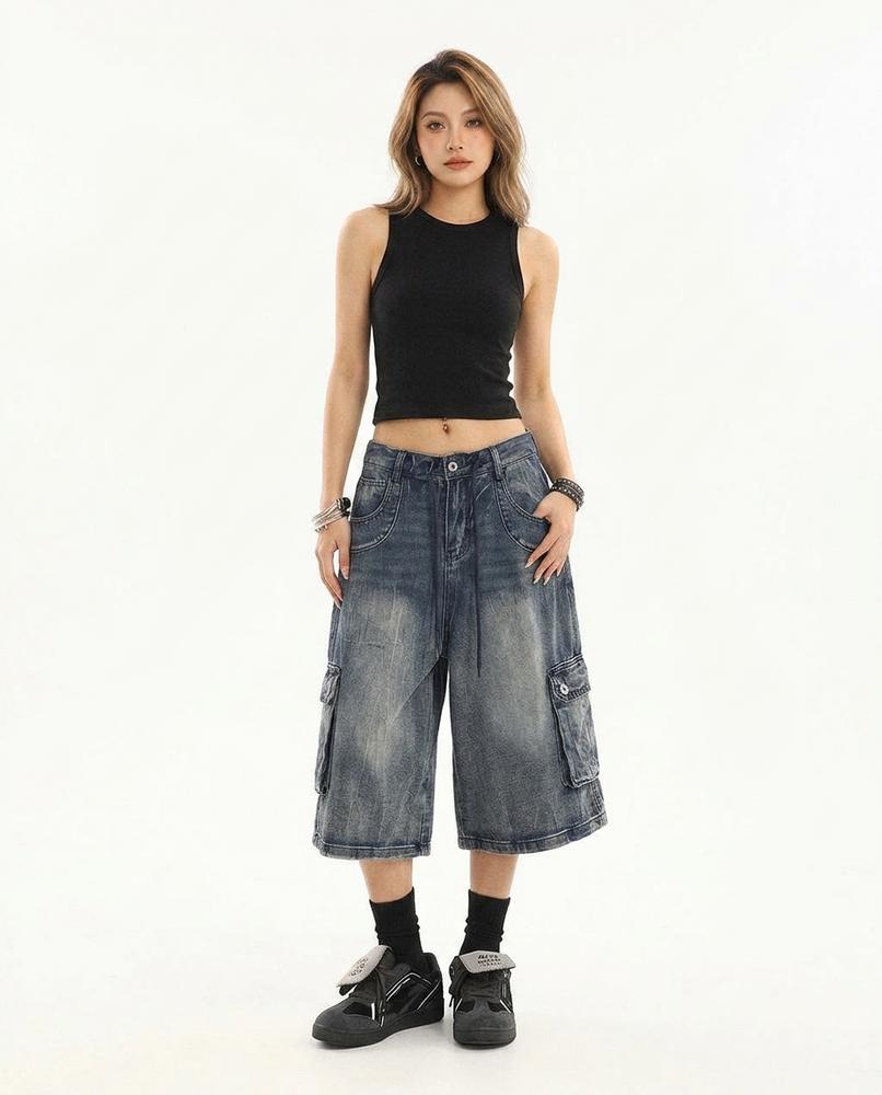 Heidi Outlet - Mimon | Wadenlange Weitgeschnittene Hose Damen