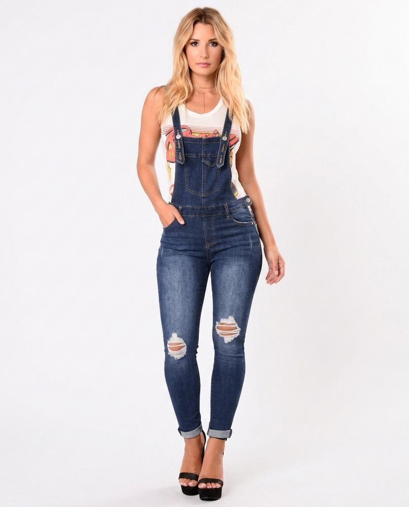 Heidi Outlet - Valen | Zerrissene Enganliegende Hose Damen