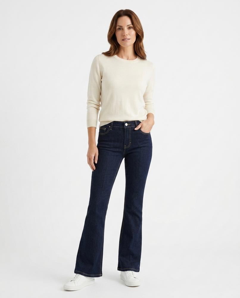 Heidi Outlet - Tisen | Tiefsitzende Ausgestellte Hose Damen