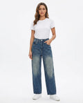 Heidi Outlet - Tivar | Gewaschene Weitgeschnittene Hose Damen