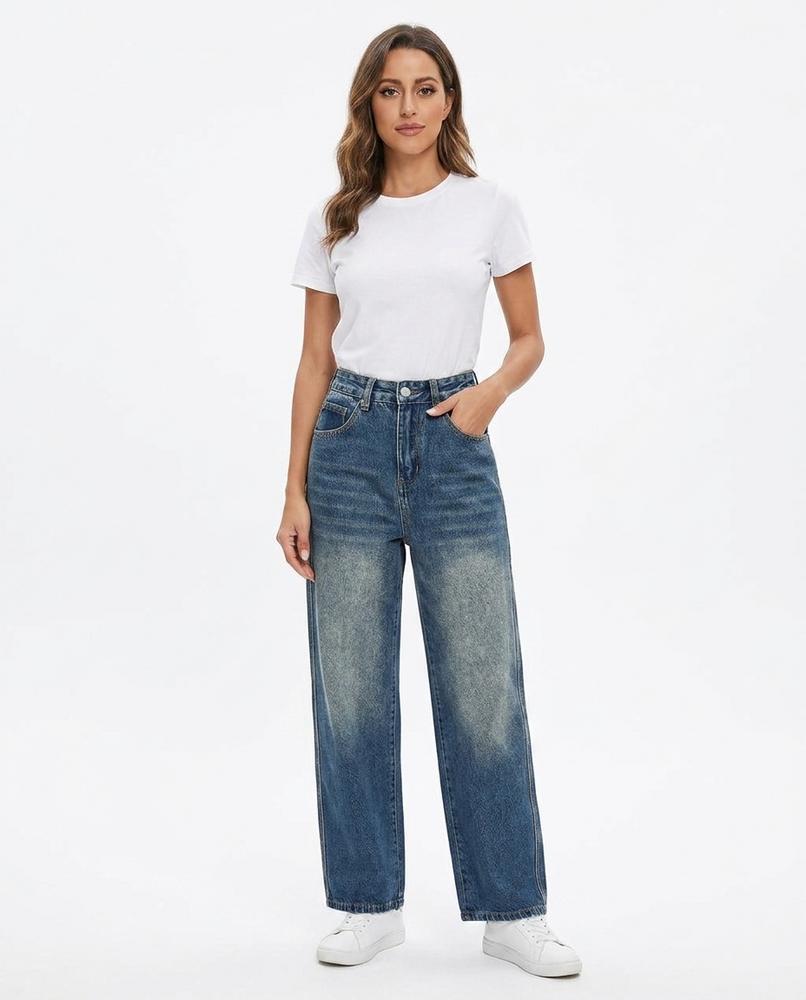 Heidi Outlet - Tivar | Gewaschene Weitgeschnittene Hose Damen