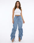 Heidi Outlet - Lamer | Geraffte Lockere Hose Damen