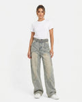 Heidi Outlet - Rasin | Weitgeschnittene Gewaschene Hose Damen