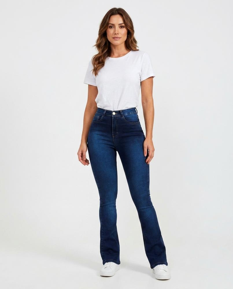 Heidi Outlet - Noven | Hochgeschnittene Ausgestellte Hose Damen