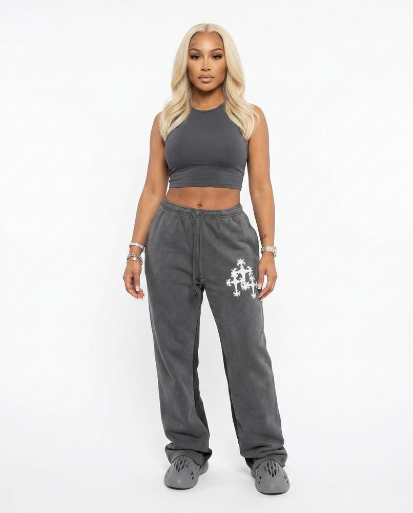 Heidi Outlet - Zasin | Bedruckte Weitgeschnittene Hose Damen