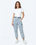 Heidi Outlet - Zetir | Gewaschene Elastische Hose Damen
