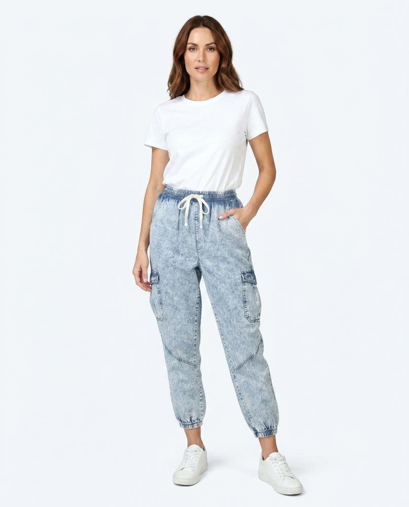 Heidi Outlet - Zetir | Gewaschene Elastische Hose Damen