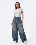 Heidi Outlet - Valor | Weitgeschnittene Gewaschene Hose Damen