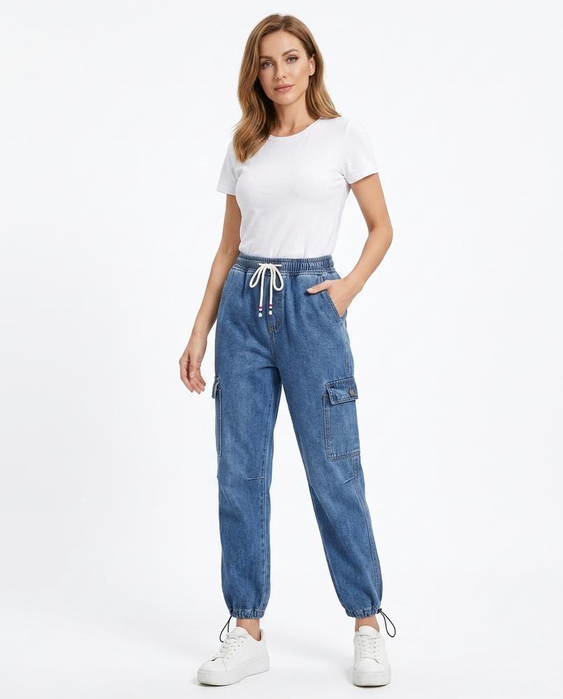 Heidi Outlet - Marev | Elastische Aufgesetzte Hose Damen