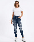 Heidi Outlet - Masel | Enganliegende Bedruckte Hose Damen