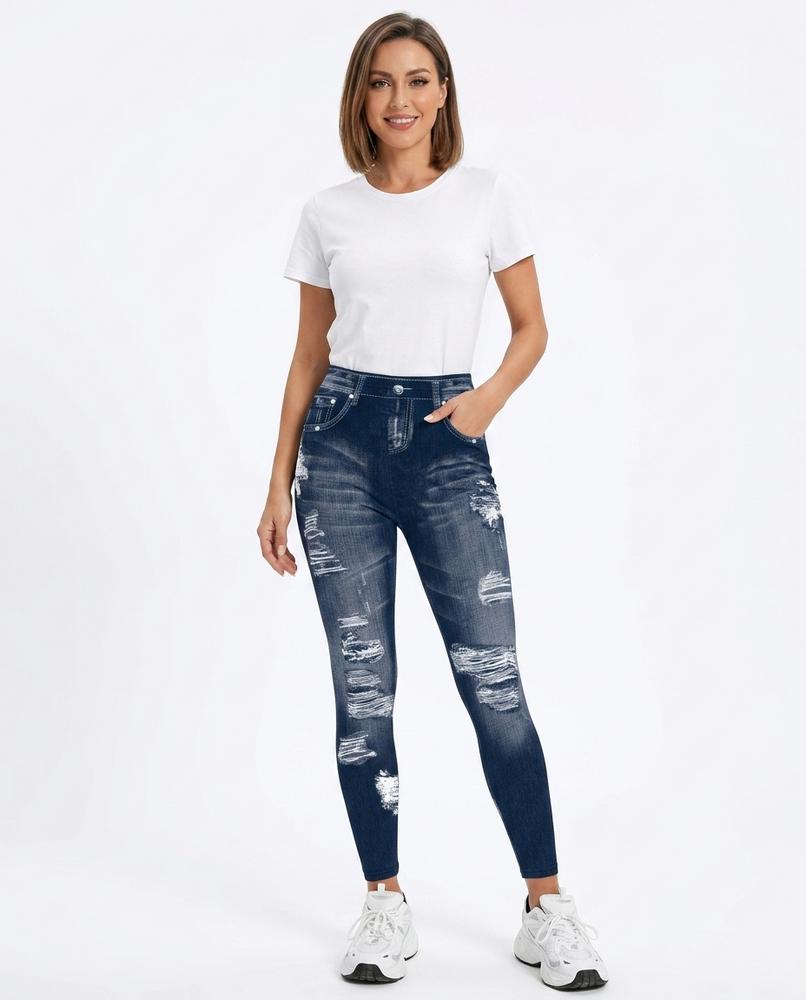 Heidi Outlet - Masel | Enganliegende Bedruckte Hose Damen