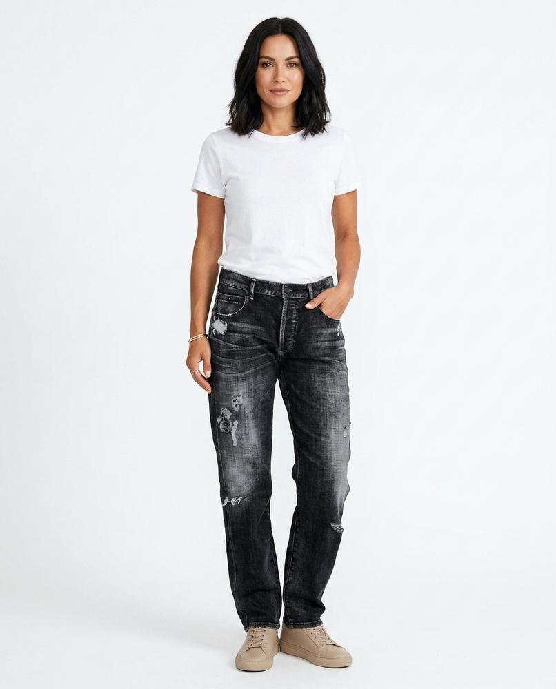 Heidi Outlet - Samer | Zerrissene Verwaschene Hose Damen