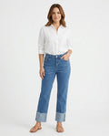 Heidi Outlet - Ellin | Umgeschlagene Gerade Hose Damen