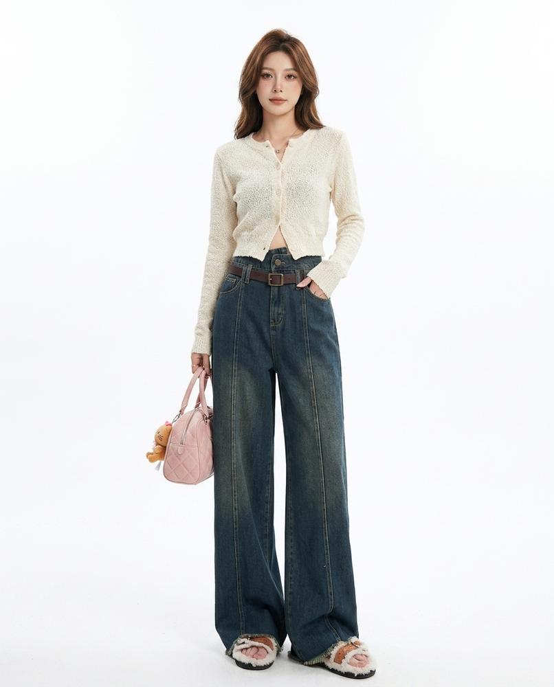 Heidi Outlet - Daram | Hochtaillierte Weitgeschnittene Hose Damen