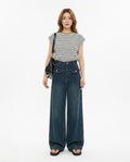 Heidi Outlet - Salom | Weitgeschnittene Hochsitzende Hose Damen