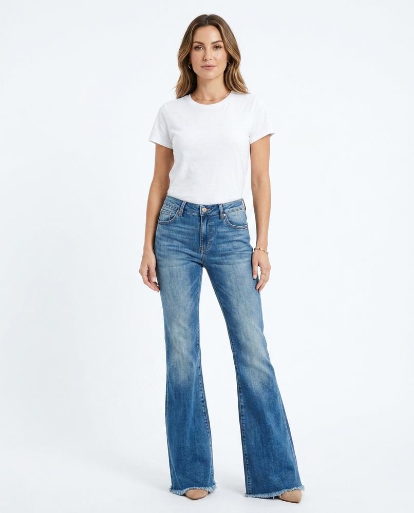 Heidi Outlet - Samel | Figurbetonte Ausgestellte Hose Damen