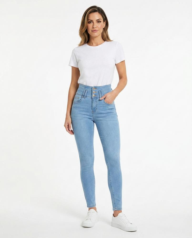 Heidi Outlet - Malom | Hochgeschnittene Enganliegende Hose Damen