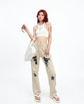 Heidi Outlet - Camor | Gepatchte Gerade Hose Damen