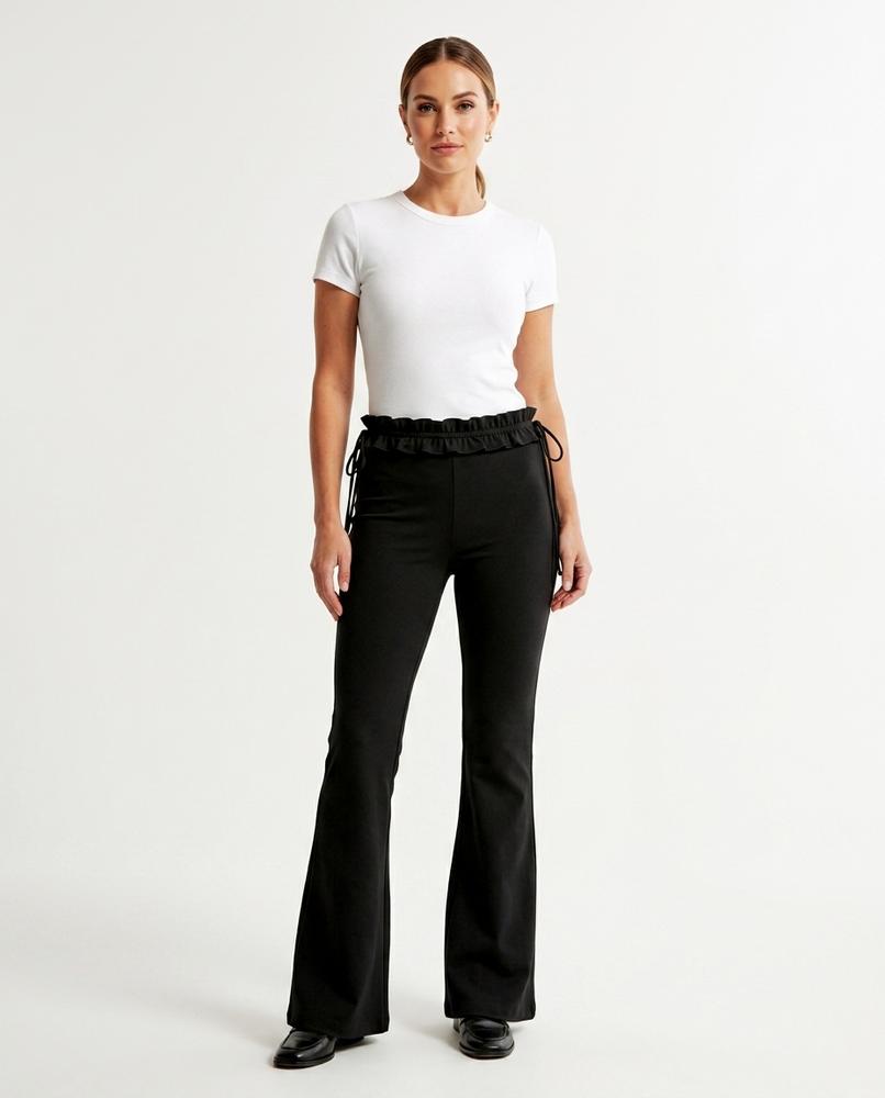 Heidi Outlet - Rihal | Ausgestellte Gerüschte Hose Damen