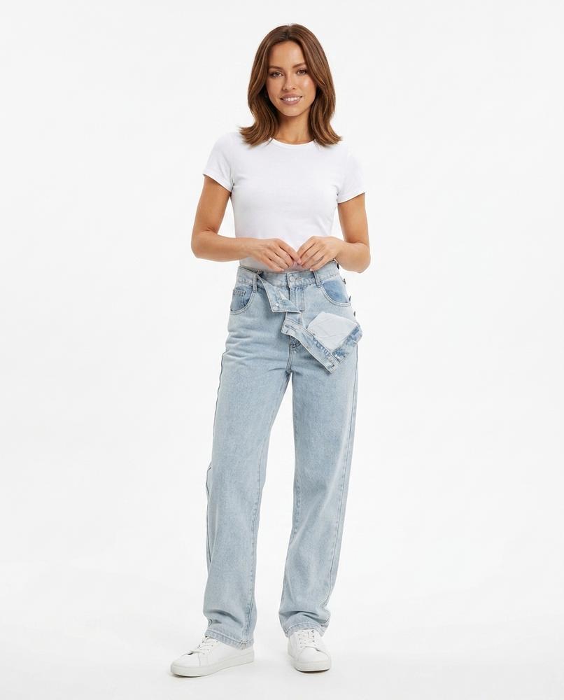 Heidi Outlet - Tiron | Hüfthohe Weitgeschnittene Hose Damen